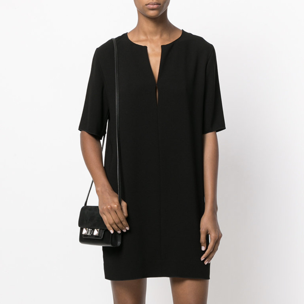 Theory Black Rogliana Classic Shift Dress 4 NWT